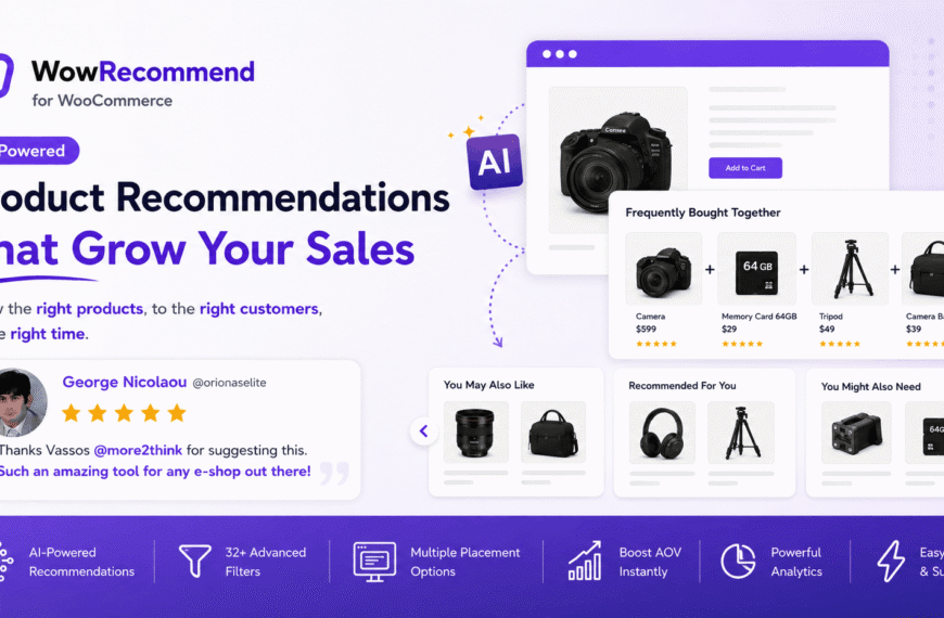 WowRecommend: AI Product Recommendations for WooCommerce